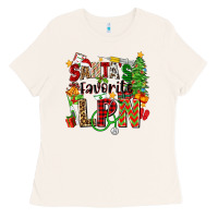 Bone santa's favorite lpn Ladies Tee - Zillion Design Studio