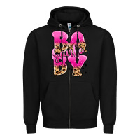 Black santa baby Zipper Hoodie - MaliasSmallBusiness