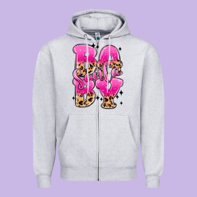 Santa Baby Zipper Hoodie Designed By Maliassmallbusiness