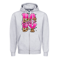 Heather Grey santa baby Zipper Hoodie - MaliasSmallBusiness