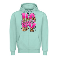 Seafoam santa baby Zipper Hoodie - MaliasSmallBusiness