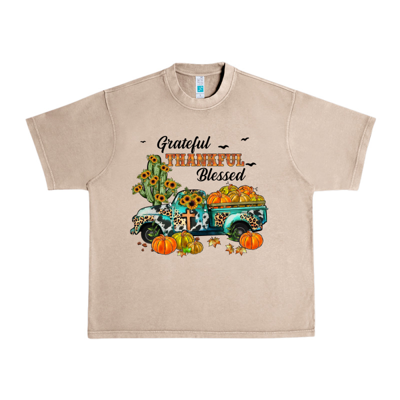 Grateful Thankful Blessed Urban Heavy Tee by JahusDesignShop | Teevron