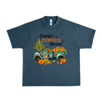 Midnight Navy grateful thankful blessed Urban Heavy Tee - JahusDesignShop