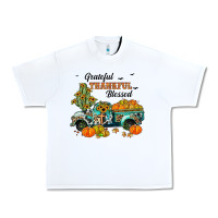 White grateful thankful blessed Urban Heavy Tee - JahusDesignShop