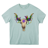 Arona mardi gras bullskull Heavy Core Tee - RanaPortraitStore