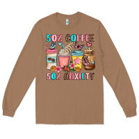 Toasted Coconut half teacher half coffee Long Sleeve Tee - JahusDesignShop
