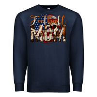 Navy football mom Premium Sweatshirt - Jasminsmagicworld