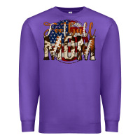 Purple football mom Premium Sweatshirt - Jasminsmagicworld
