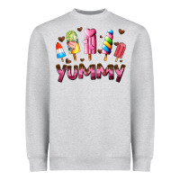 Heather Grey yummy Heavyweight Sweatshirt - AdoDesignShop