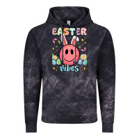 Cloud Black easter vibes smiley face Vintage Hoodie - Artiststas