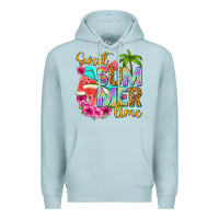 Blue Mist sweet summer time Premium Hoodie - NancyCooperArtShop