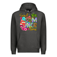 Charcoal Heather sweet summer time Premium Hoodie - NancyCooperArtShop
