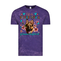 Cloud Purple life is better with a german shepherd Vintage Tee - Jasminsmagicworld