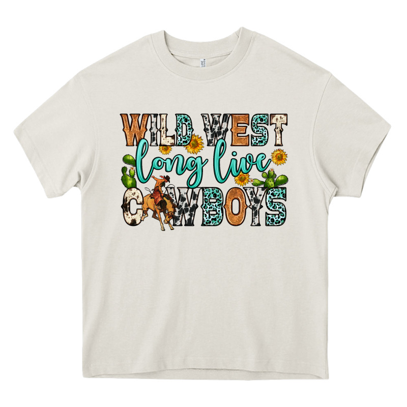 Wild West Long Live Cowboys Heavy Core Tee by Zillion Design Studio | Teevron