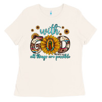 Bone with god all things are possible matthew 19 26 Ladies Tee - JahusDesignShop