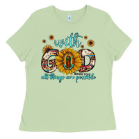 With God All Things Are Possible Matthew 19 26 Ladies Tee | Teevron