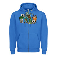 True Royal soccer coffee cups Zipper Hoodie - NancyCooperArtShop