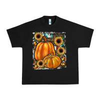 Black sunflowers, pumpkin, cowhide, serape Urban Heavy Tee - JahusDesignShop