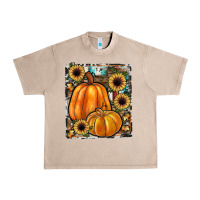 French Oak sunflowers, pumpkin, cowhide, serape Urban Heavy Tee - JahusDesignShop