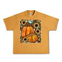 Peanut Butter sunflowers, pumpkin, cowhide, serape Urban Heavy Tee - JahusDesignShop