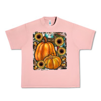 Salmon sunflowers, pumpkin, cowhide, serape Urban Heavy Tee - JahusDesignShop