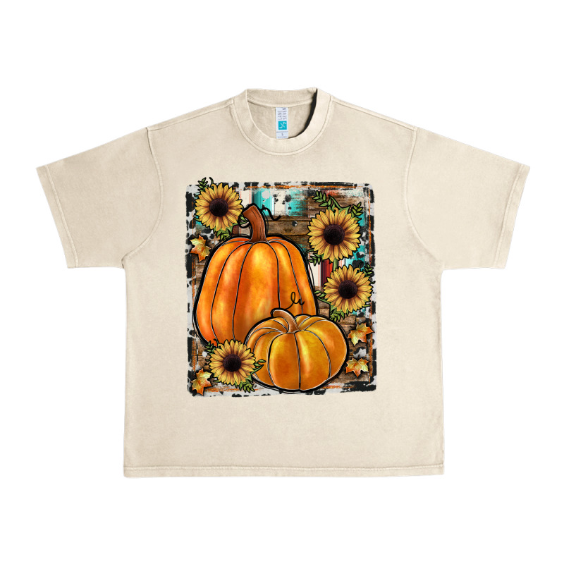 Sunflowers, Pumpkin, Cowhide, Serape Urban Heavy Tee by JahusDesignShop | Teevron