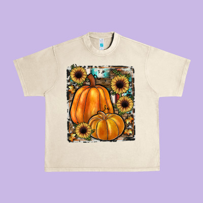 Sunflowers, Pumpkin, Cowhide, Serape Urban Heavy Tee Designed By Jahusdesignshop