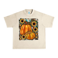 Sandshell sunflowers, pumpkin, cowhide, serape Urban Heavy Tee - JahusDesignShop