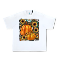 White sunflowers, pumpkin, cowhide, serape Urban Heavy Tee - JahusDesignShop