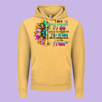 They Whispered To Her You Can't Withstand The Stor Vintage Hoodie Designed By Artiststas