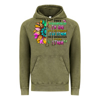 Vintage Olive they whispered to her you can't withstand the stor Vintage Hoodie - Artiststas