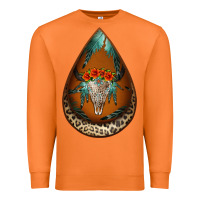 Carrot leopard bullskull teardrop earrings Premium Sweatshirt - Jasminsmagicworld