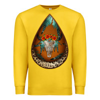 Lemon leopard bullskull teardrop earrings Premium Sweatshirt - Jasminsmagicworld