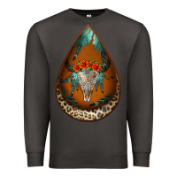 Smoke leopard bullskull teardrop earrings Premium Sweatshirt - Jasminsmagicworld