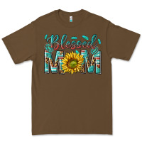 Cacao western blessed mom with sunflower Premium Tee - texasbilliewilder