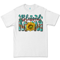 White western blessed mom with sunflower Premium Tee - texasbilliewilder