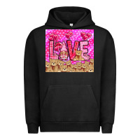 Pigment Black Love gnome with bear tumbler Valentine's Day Urban Hoodie - HowdyJamesFarm