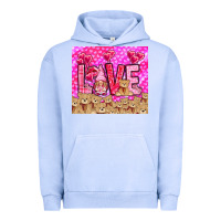 Pigment Grape Ice Love gnome with bear tumbler Valentine's Day Urban Hoodie - HowdyJamesFarm