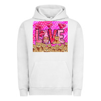 Pigment Lunar Rock Love gnome with bear tumbler Valentine's Day Urban Hoodie - HowdyJamesFarm