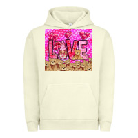 Pigment Pistachio Love gnome with bear tumbler Valentine's Day Urban Hoodie - HowdyJamesFarm