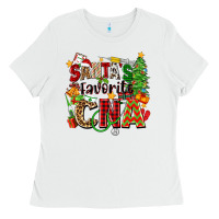 White santa's favorite cna Ladies Tee - Zillion Design Studio