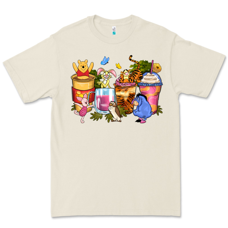 Cartoon Characters Coffee Cups Premium Tee by Zillion Design Studio | Teevron