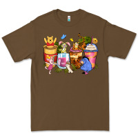 Cacao cartoon characters coffee cups Premium Tee - Zillion Design Studio