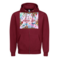 Burgundy nurse life Zipper Hoodie - MaliasSmallBusiness