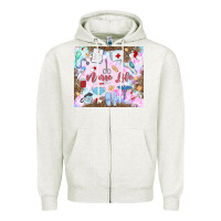 Oatmeal Heather nurse life Zipper Hoodie - MaliasSmallBusiness