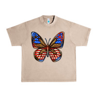 French Oak 4th of july butterfly Urban Heavy Tee - BundleAndBundleShop