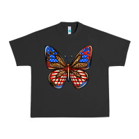 Pigment Black 4th of july butterfly Urban Heavy Tee - BundleAndBundleShop