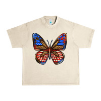 Sandshell 4th of july butterfly Urban Heavy Tee - BundleAndBundleShop