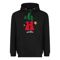 Black oh holy night Heavyweight Hoodie - BarkalooDesign