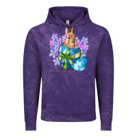 Cloud Purple easter bunny egg flowers Vintage Hoodie - RanaPortraitStore